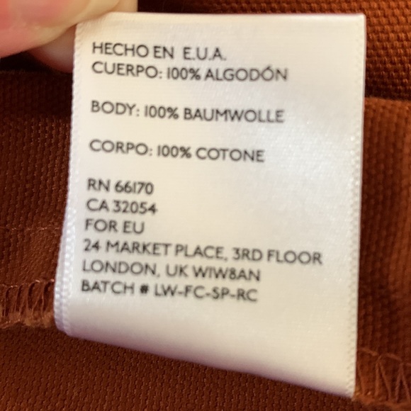 LYKKE WULLF Anthropologie| Sandi Cropped Wide Leg Pants In Rust Sz M - Picture 13 of 14